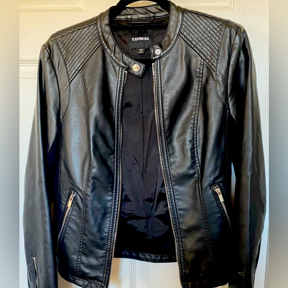 Express faux leather jacket, size S